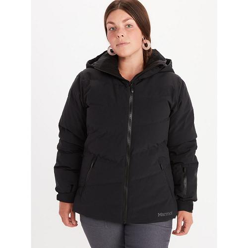 Marmot Ski Jacket Black NZ - Slingshot Jackets Womens NZ354219